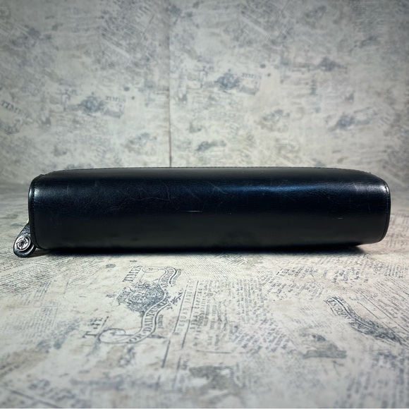 Franklin Covey Black Full Grain Leather Classic Planner - Vintage - Picture 5 of 16
